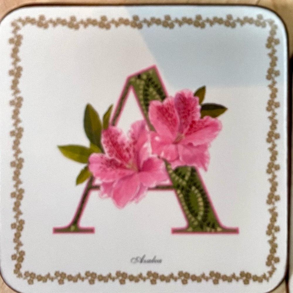 Pimpernel floral coasters - Picture 2 of 3
